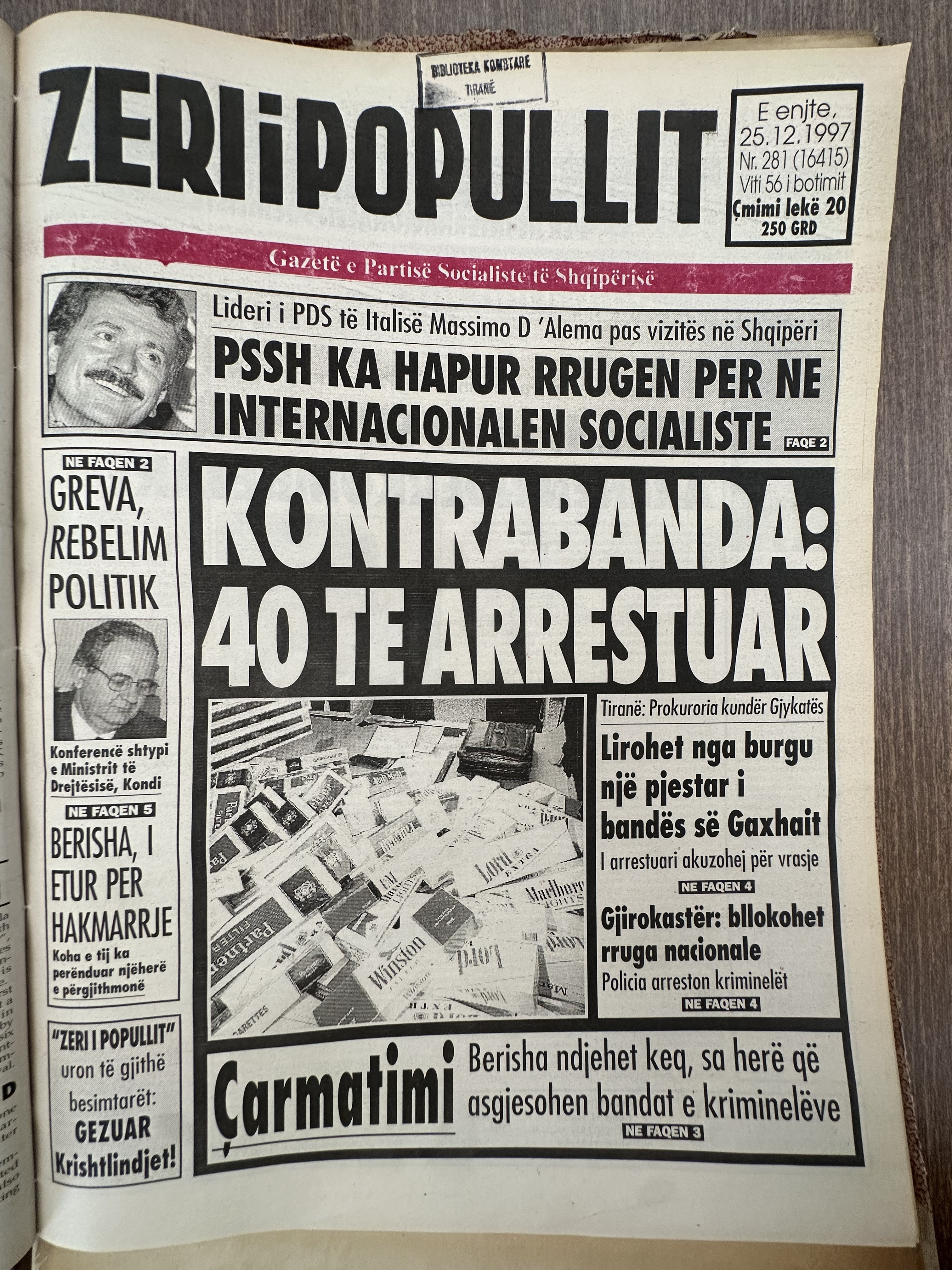 Zëri i Popullit 1997-12-25